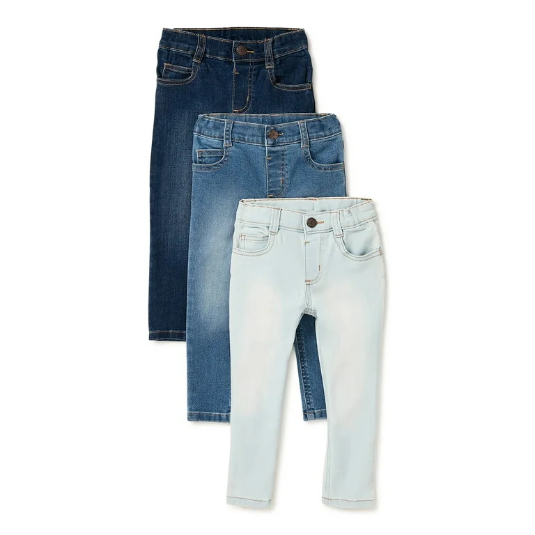 Garanimals Baby Girl and Toddler Girl Skinny Denim Multipack, 3-Piece (12M-5T) | Walmart (US)
