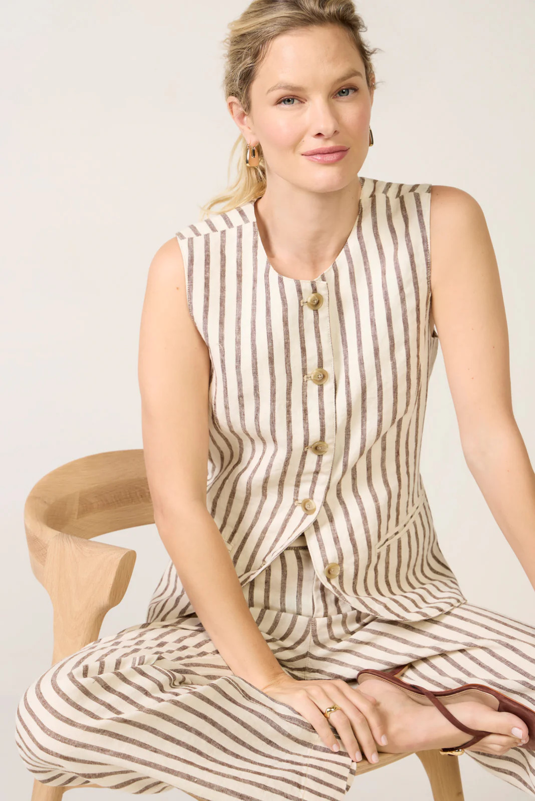 Sunstrider Linen Vest | Evereve