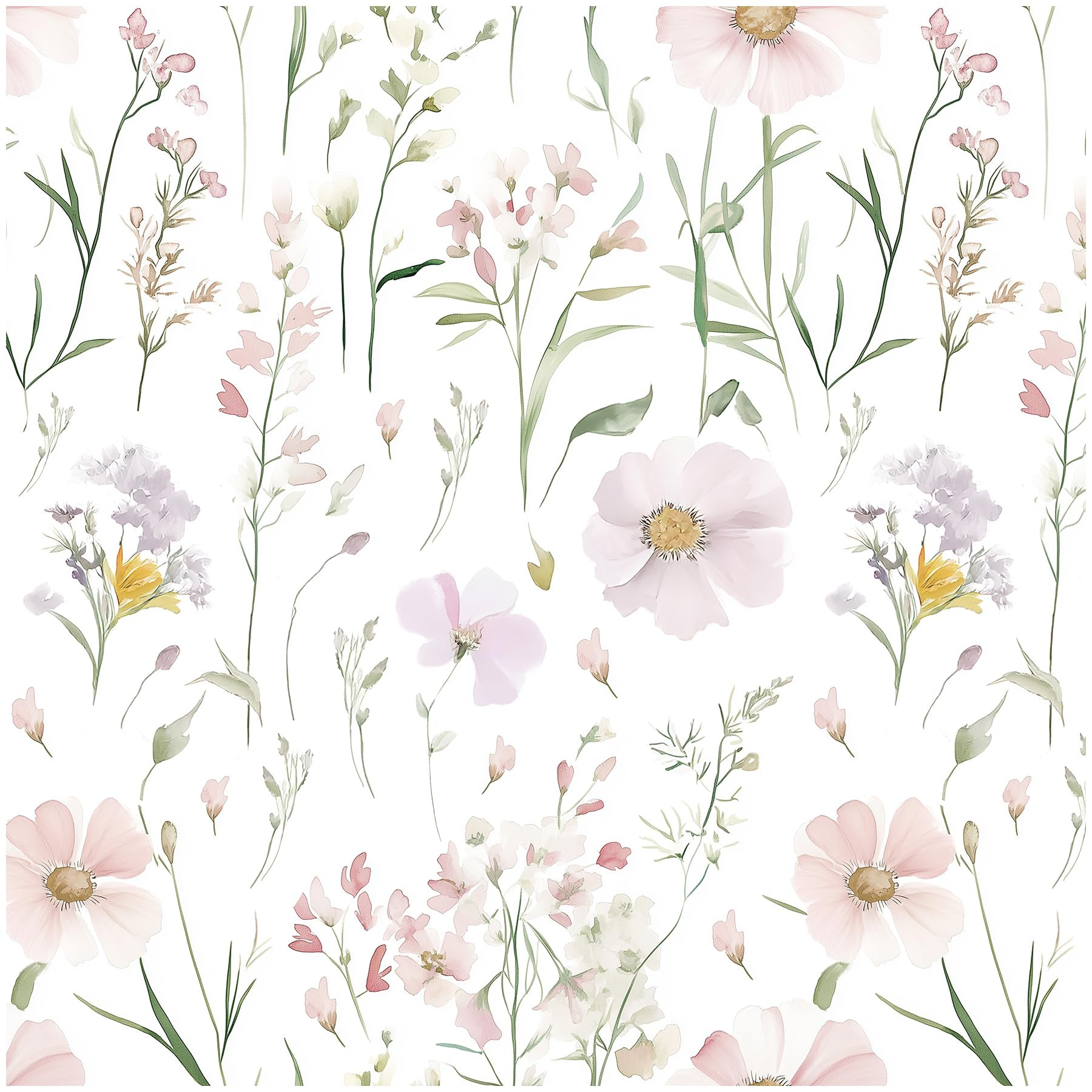 Floral Peel and Stick Wallpaper Boho Contact Paper Self Adhesive Removable Wallpaper Pink Floral ... | Amazon (US)