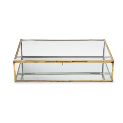 tag Brass & Glass Display Box - brass | Target