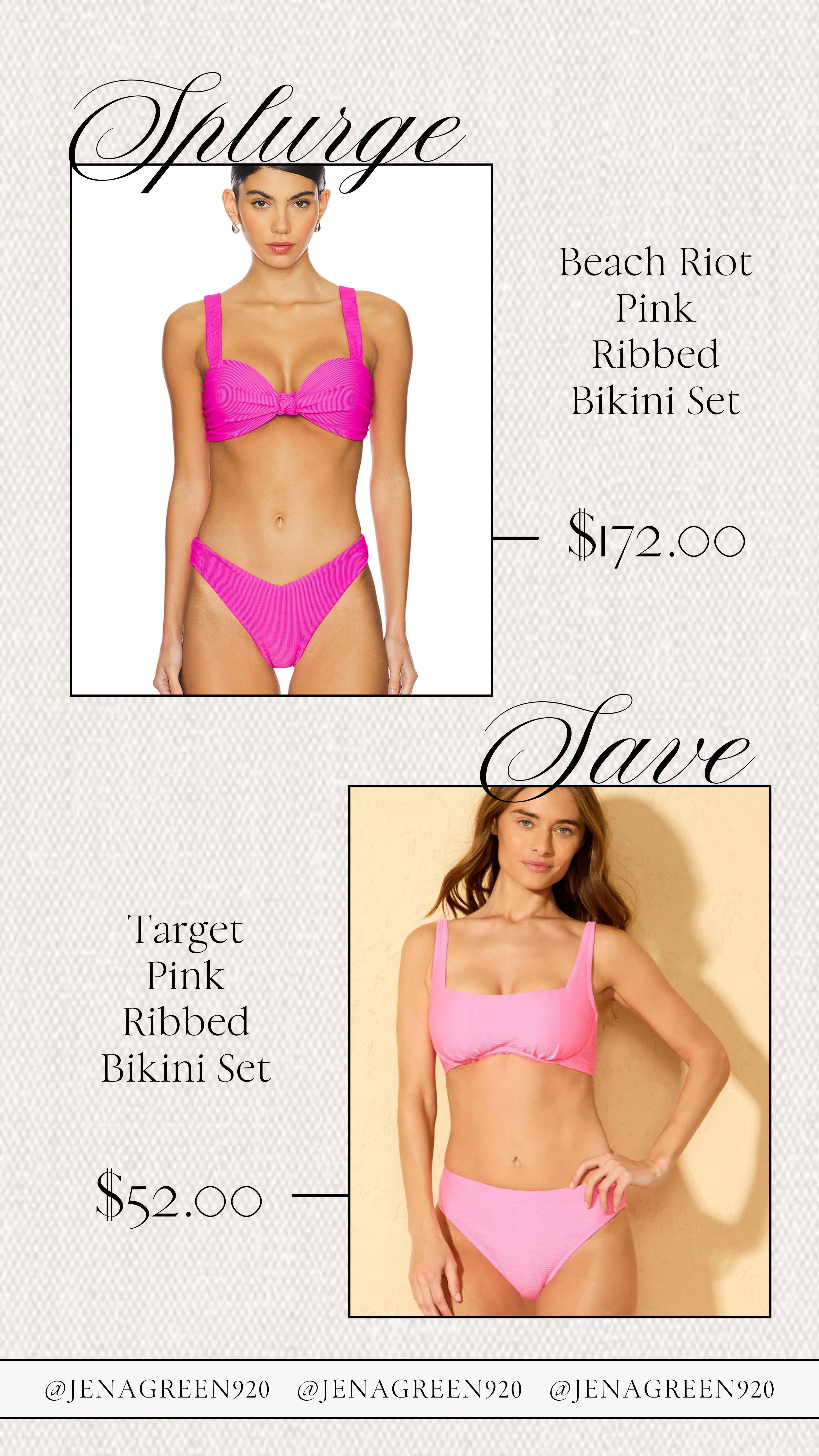 Splurge vs Save | Save vs Splurge | Target Bikini | Beach Riot Look for Less 

 #LTKSeasonal #LTKFindsUnder50 #LTKTravel