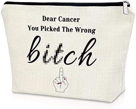 Sazuwu Breast Cancer Gifts for Woman Chemo Makeup Bag Breast Cancer Awareness Party Gifts Cosmeti... | Amazon (US)