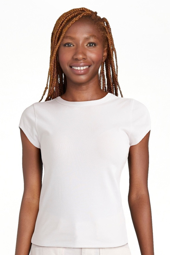 Free Assembly Women's and Women's Plus Cap Sleeve Tee, Sizes XS-4X | Walmart (US)