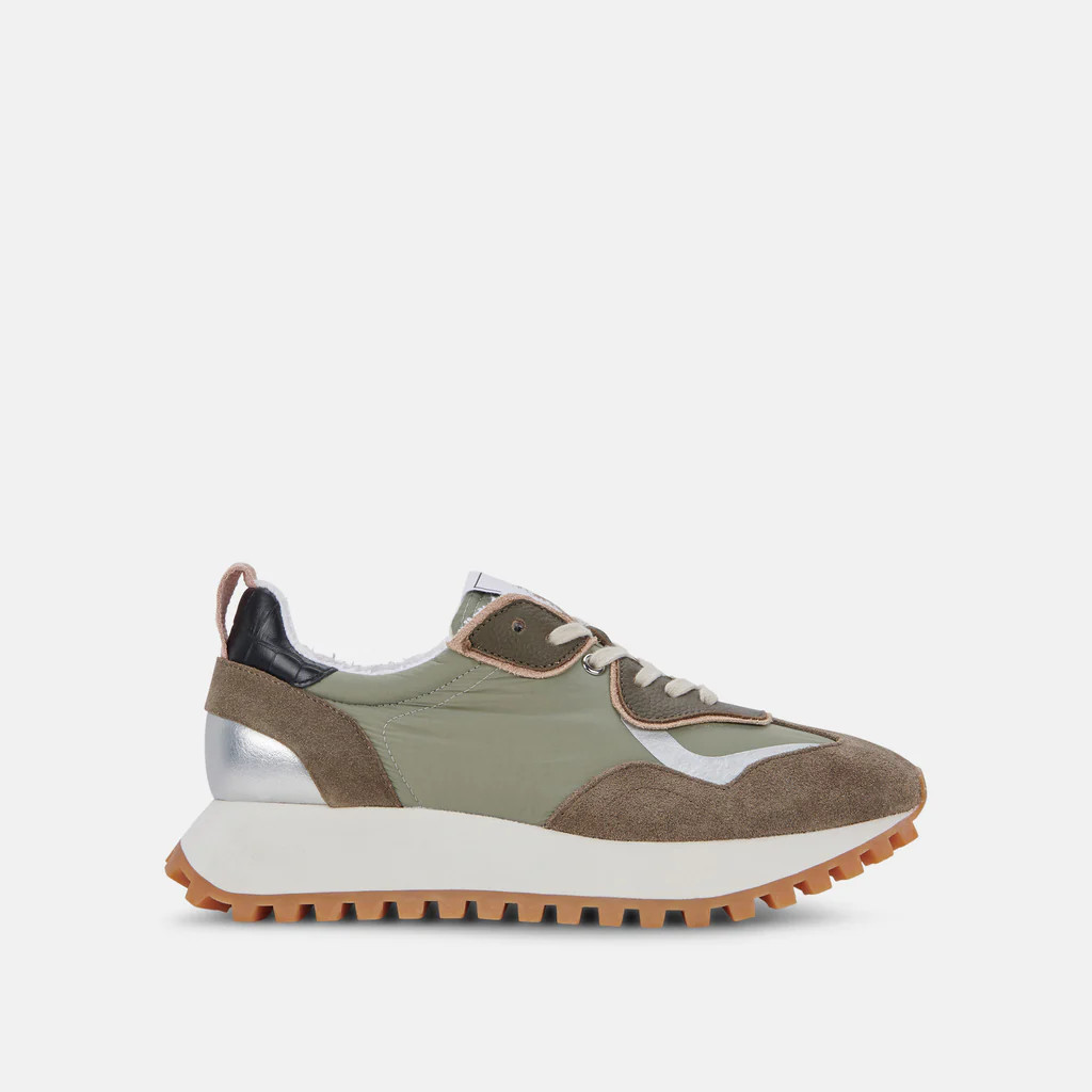 DOLCE VITA x GREATS REUBIN SNEAKERS ARMY NYLON | DolceVita.com