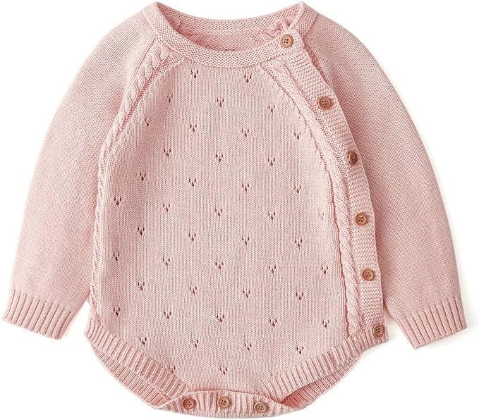 Simplee Kids Baby Boys’ Girls’ Knitted Romper Jumpsuit Long Sleeve Onesies Bodysuits One Piec... | Amazon (US)