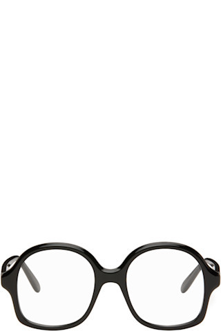 Black Slim Glasses | SSENSE