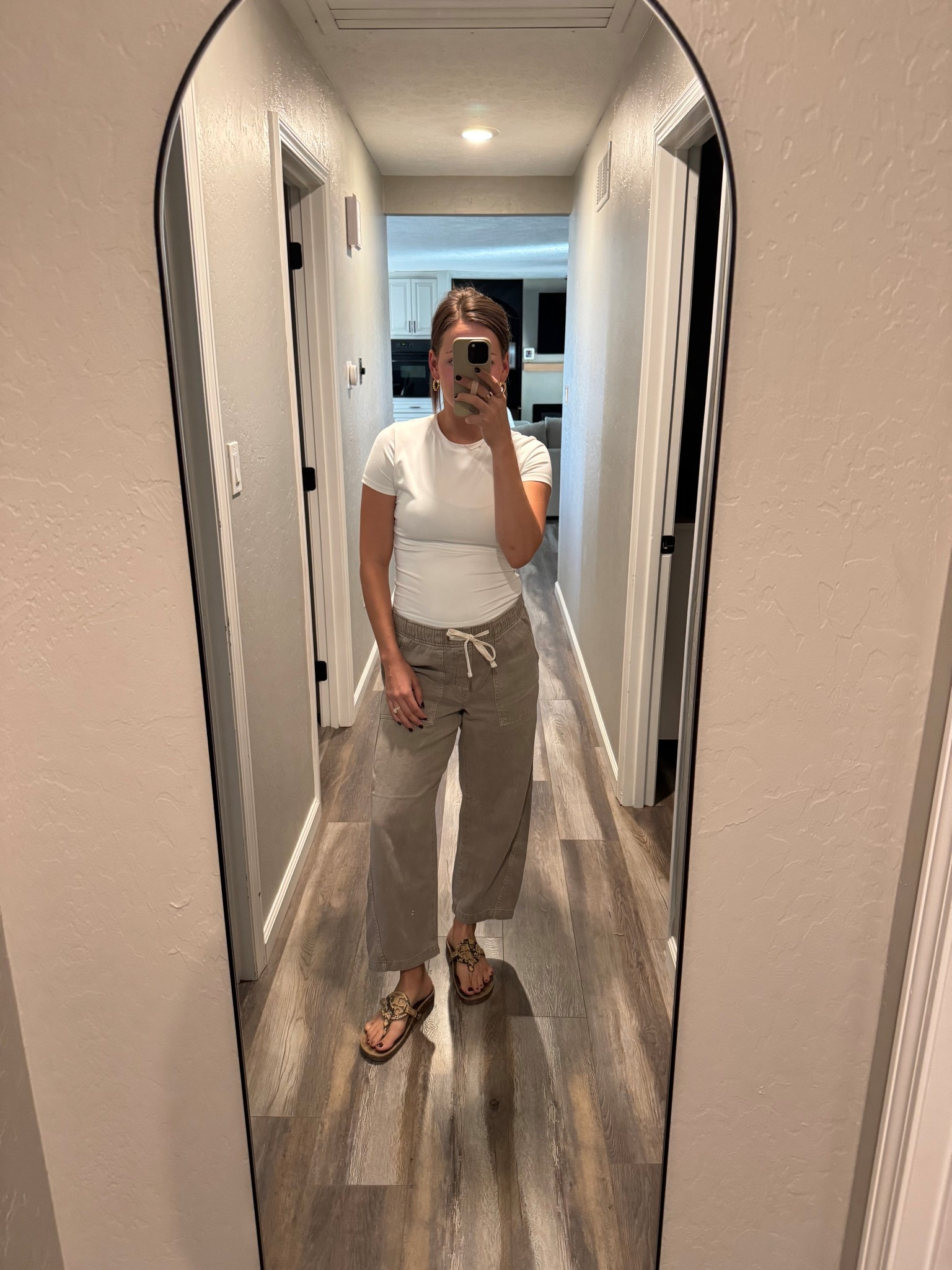 Wearing small short in these pants. They feel like sweats!

Code GFMAIL gets extra 15% off and free shipping  

#LTKBump #LTKSeasonal #LTKSaleAlert