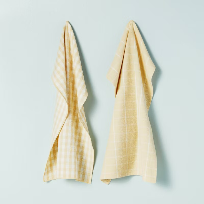 2ct Kitchen Towel Set Ivory/Cream - Hearth & Hand™ with Magnolia | Target