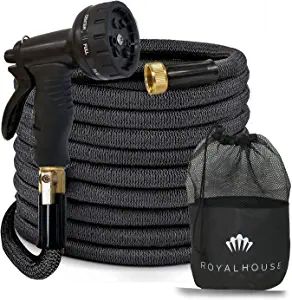 Amazon.com : ROYALHOUSE (100FT) Black Expandable Garden Hose Water Hose with 9-Function High-Pres... | Amazon (US)