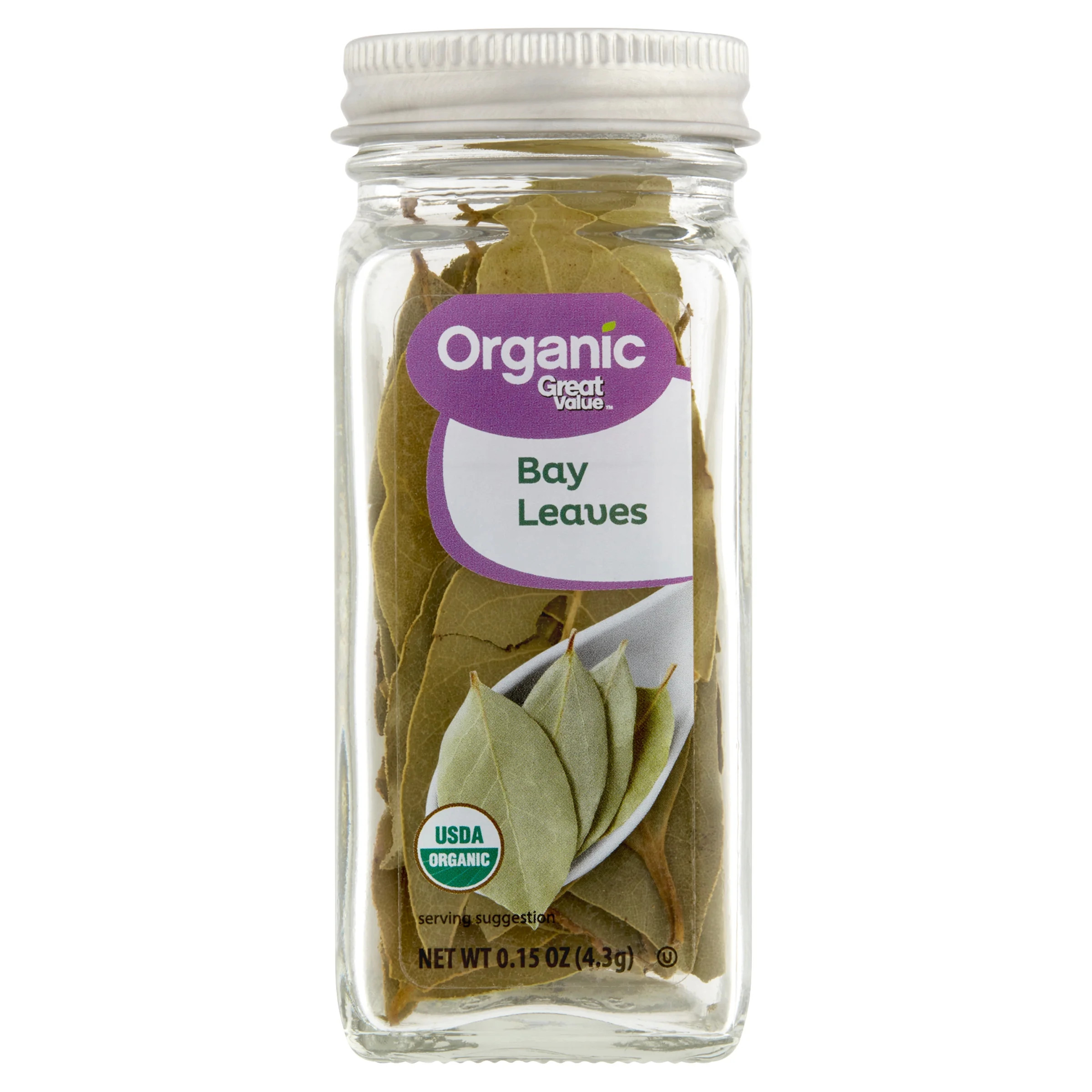 Great Value Organic Bay Leaves, 0.15 oz - Walmart.com | Walmart (US)