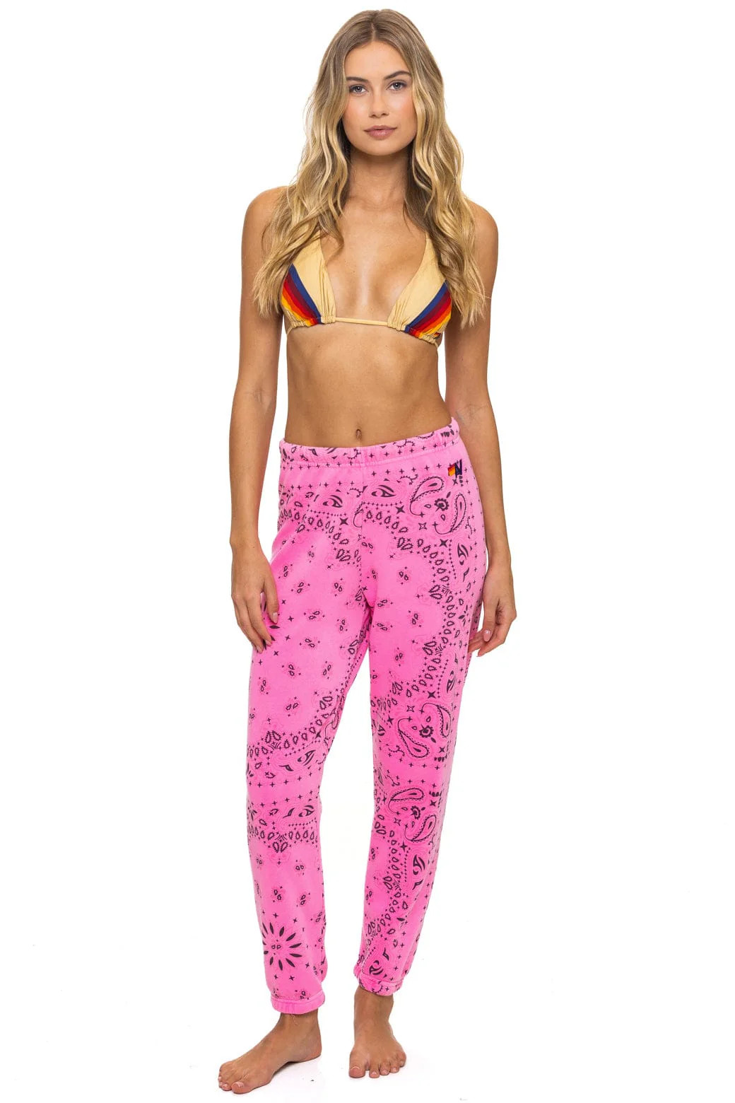 BANDANA SWEATPANTS - NEON PINK | Aviator Nation