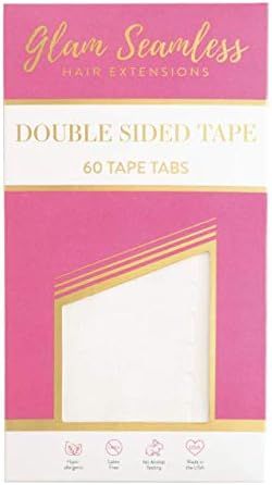 Double Sided Tape for Hair Extensions, Replacement Tape for Tape in Hair Extensions - 60 Tabs Pac... | Amazon (US)