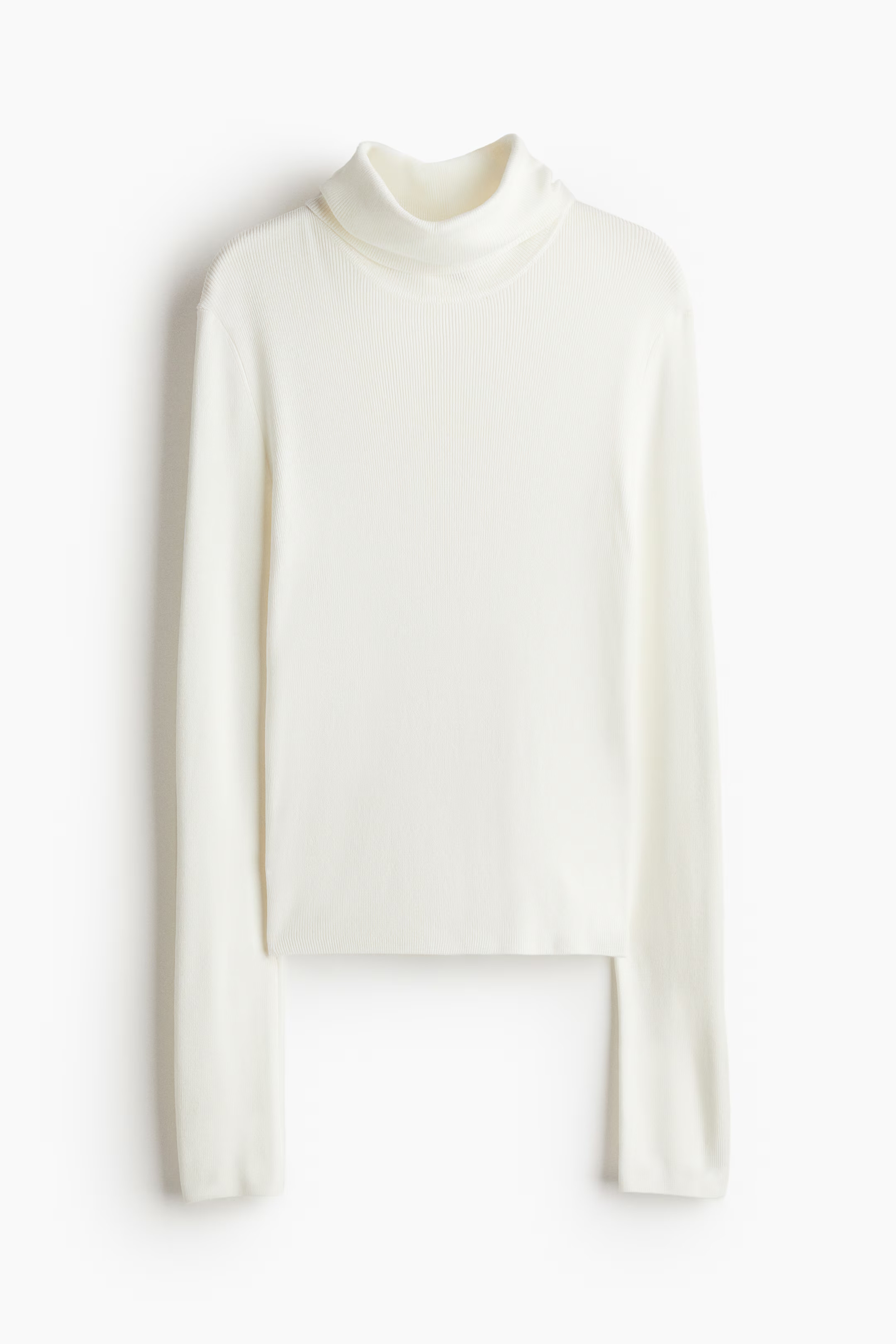 Turtleneck Top - Cream - Ladies | H&M US | H&M (US + CA)