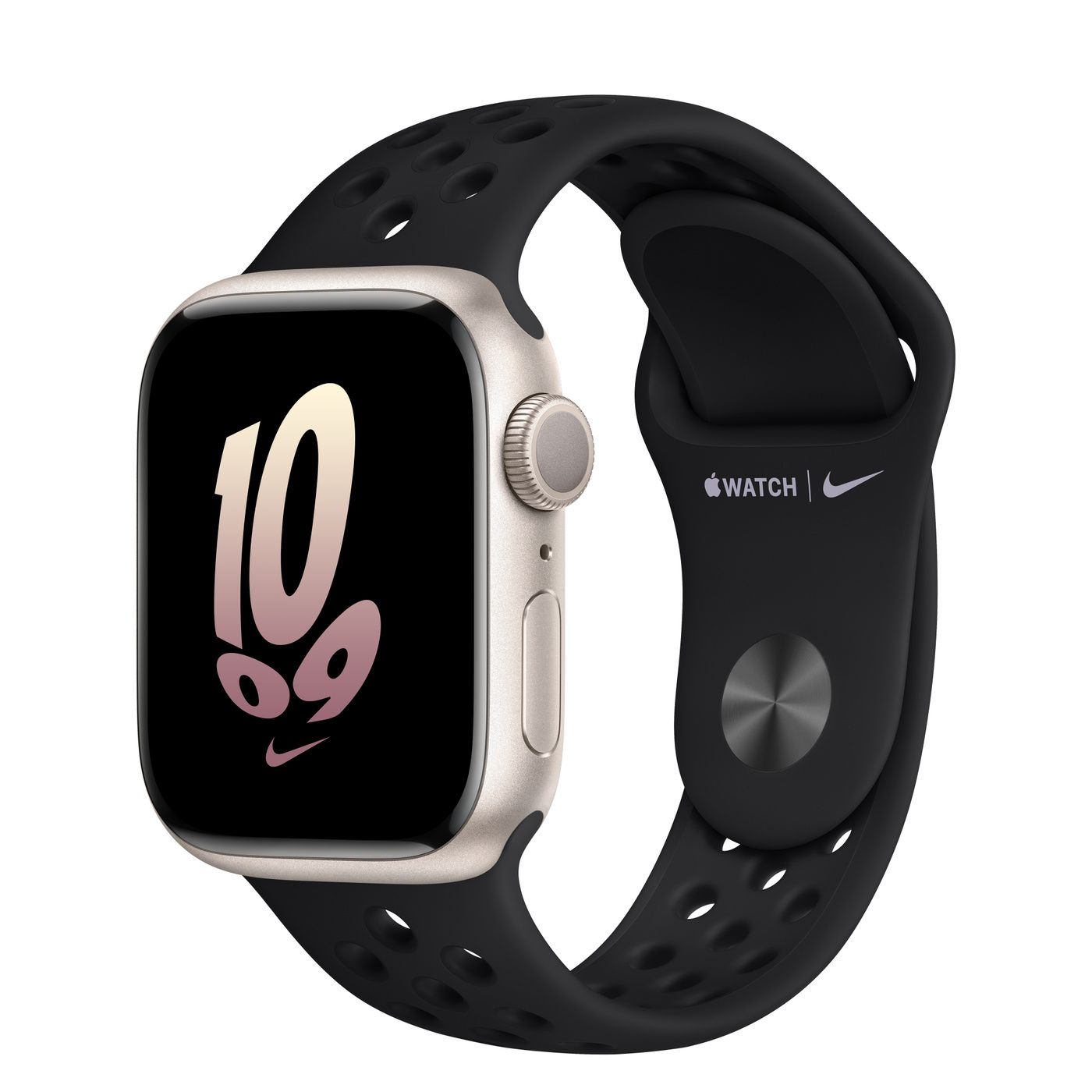 Starlight Aluminum Case with Nike Sport Band | Apple (US)