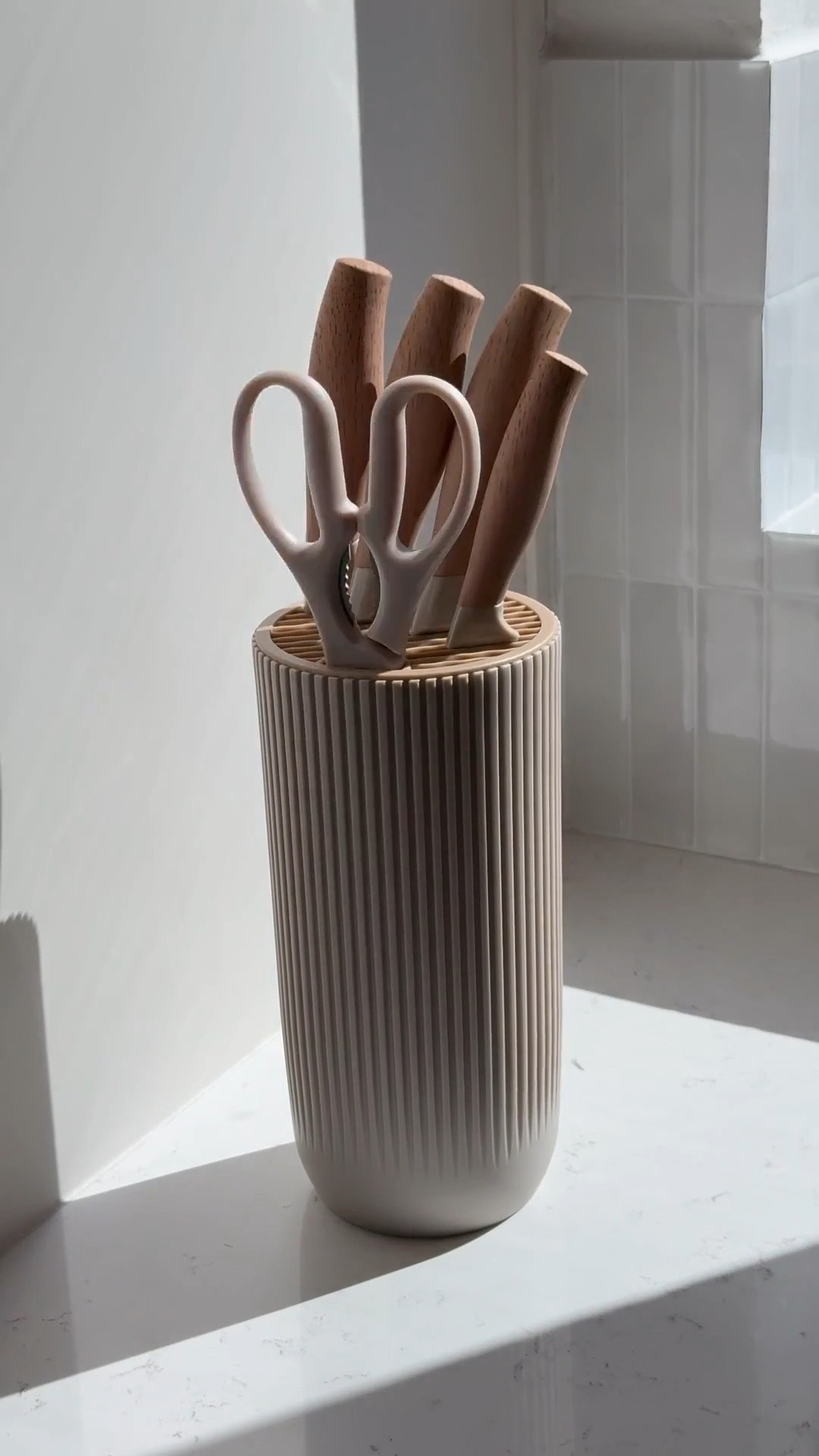 Kitchen Must Have … 😊

Not only are these knives stylish, they are functional and compact making it easy to store and style in your kitchen. Love the neutral design - suitable for any kitchen 🤎

#LTKStyleTip #LTKSaleAlert #LTKHome