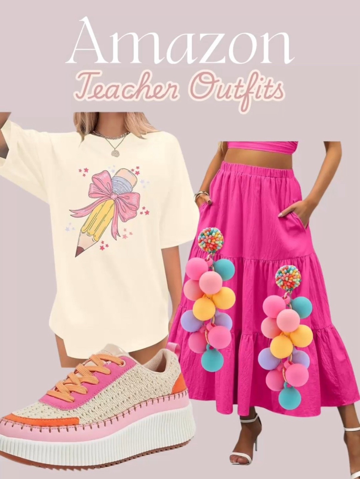 Teacher outfits from Amazon! 
| teacher | amazon teacher | amazon prime | amazon teacher outfits| teacher fashion | teacher style | kindergarten teacher | elementary school teacher | elementary teacher | student teacher  | winter | winter fashion | winter fashion amazon | amazon fashion | amazon style | amazon favorites | best of amazon prime | best of amazon | amazon best sellers | tshirts | dress | amazon dress | dresses | amazon dresses | work wear | workwear | causal | rainbow tee | graphic tee |  blouse | amazon blouse | amazon work wear | dress pants | romper | work pants | jumpsuit | overalls | skirt | long skirt | work skirt | 
#amazon #amazonprime #teacher #teacheroutfits #backtoschool

#LTKFindsUnder50 #LTKWorkwear