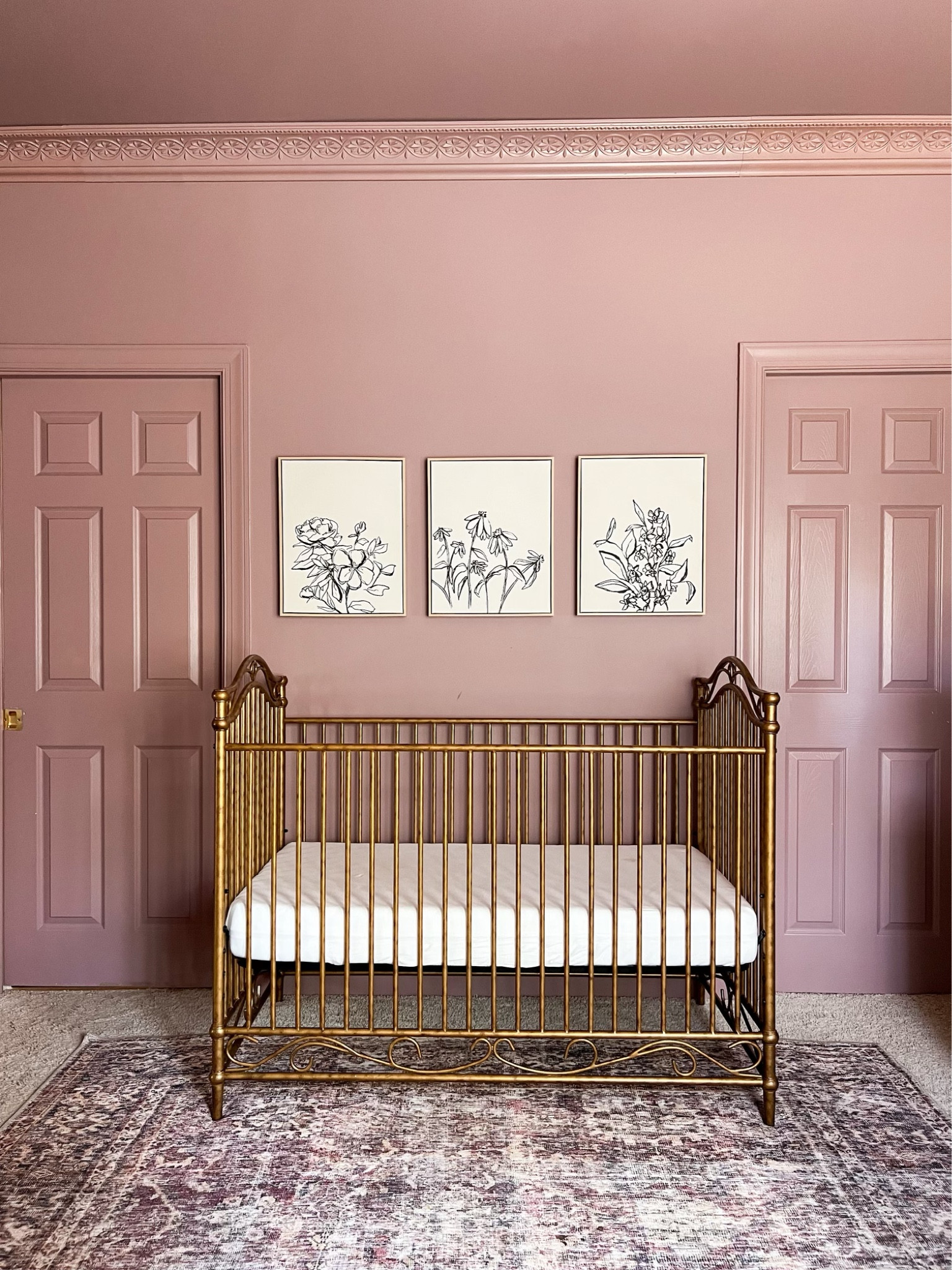 Gracie’s nursery #babygirl #nursery #florals #mauve #brasscrib 

#LTKSeasonal #LTKbaby #LTKhome