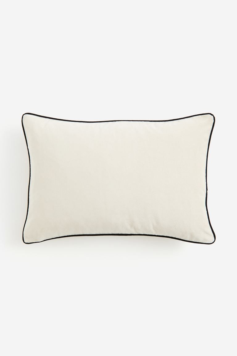 Velvet Cushion Cover - Light beige - Home All | H&M US | H&M (US + CA)