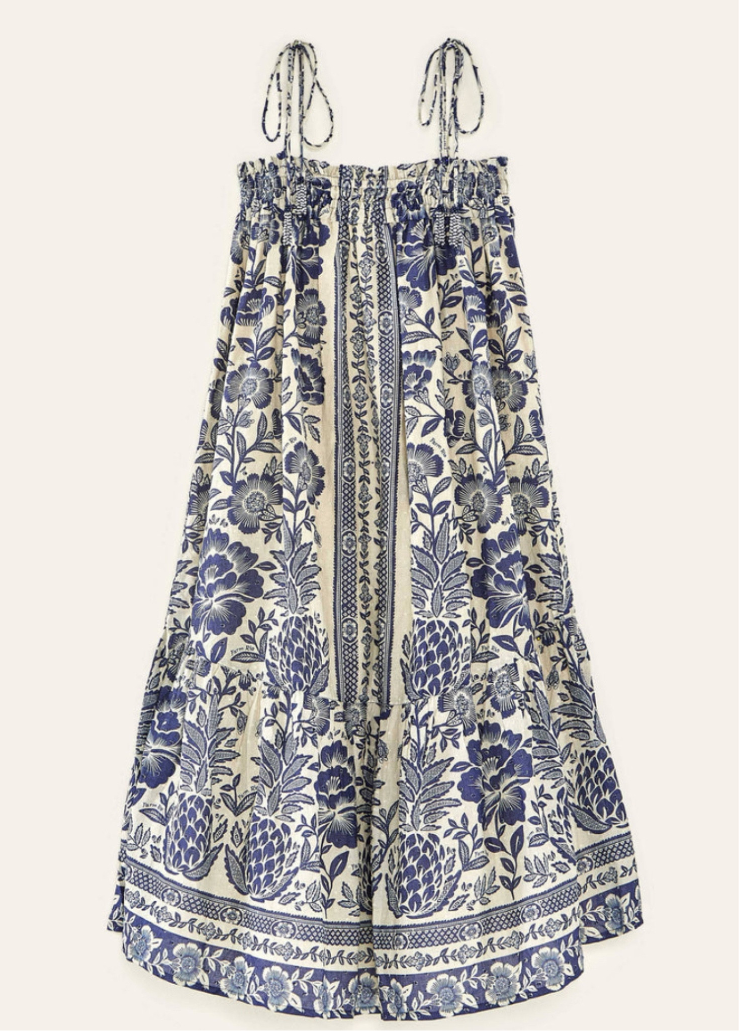 You just found one more reason to spread joy this season: the Blue Pineapple Garden Maxi Dress is your new wardrobe staple! It features a cozy fit with a unique neckline to finally show some skin again. Have you noticed the beaded tassels at ties? So lovely! It matches all your cool sandals and happy plans :)

#LTKstyletip #LTKMostLoved #LTKU