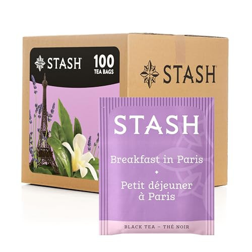 Stash Tea Breakfast in Paris Black Tea, Box of 100 Tea Bags | Amazon (US)