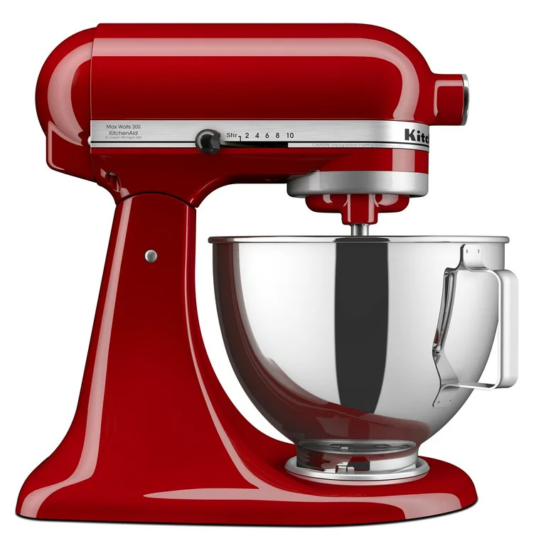 KitchenAid Deluxe 4.5 Quart Tilt-Head Stand Mixer Empire Red, KSM97ER | Walmart (US)