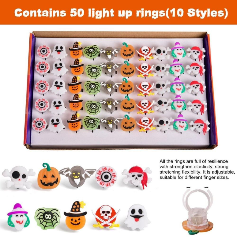 Presence - Halloween Party Favors: LED Rings for Kids | Oriental Trading Company