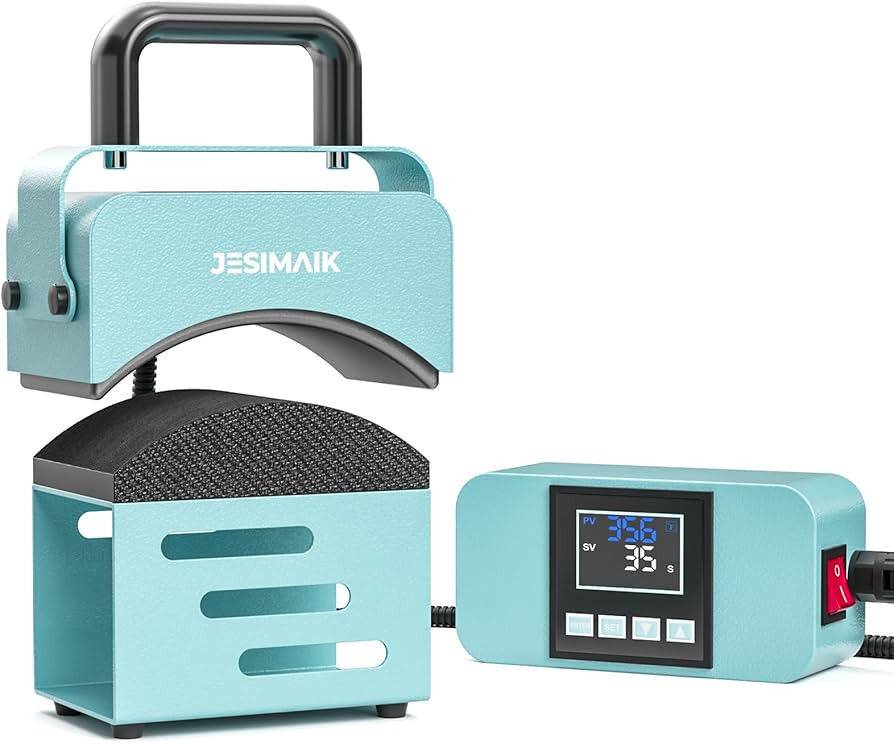 Hat Press, Heat Press Machine for Caps with 3.15"×5.5" Curved Heating Element & Silicone Platen ... | Amazon (US)