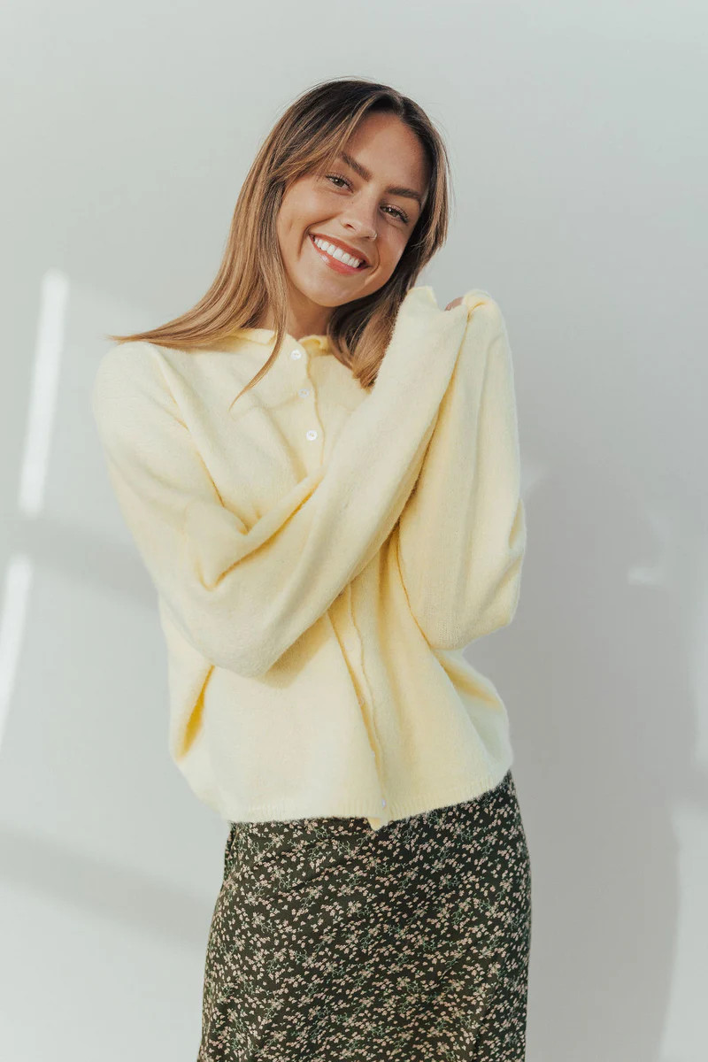 Piper Cardigan in Buttercup | Henly
