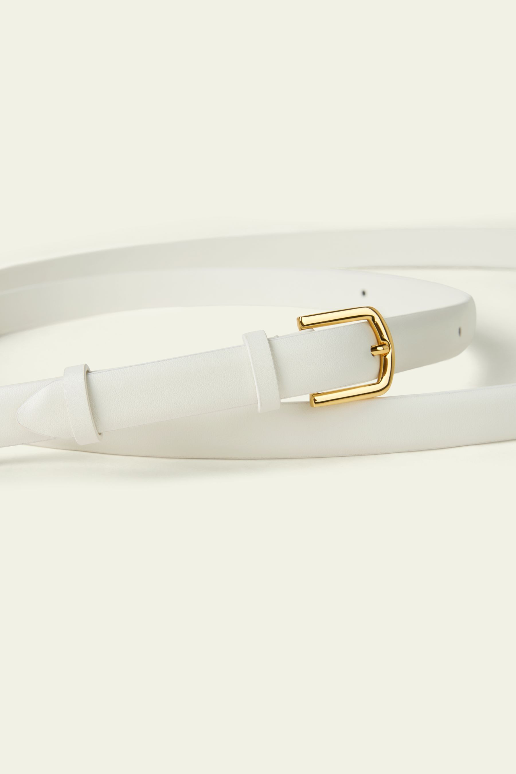 Slim Double-Strap Leather Belt | LILYSILK
