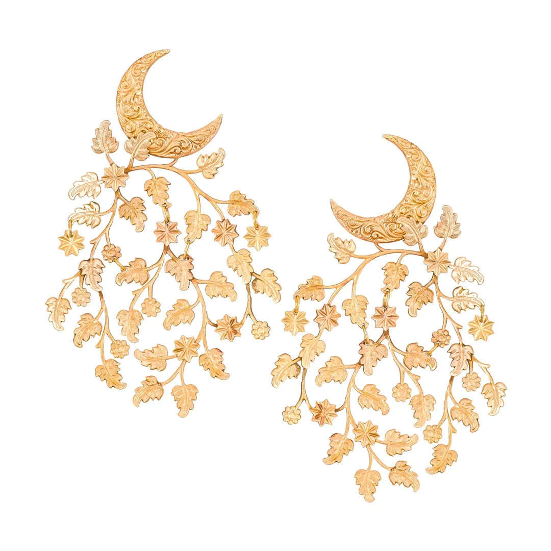 Woven in Moonlight Earrings | Over The Moon