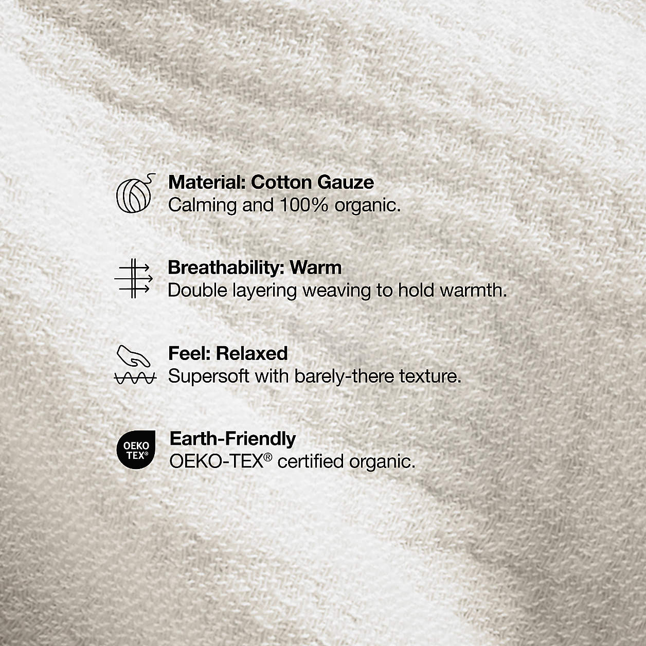 Supersoft Pine Green Organic Cotton Gauze Baby Changing Pad Cover + Reviews | Crate & Kids | Crate & Barrel