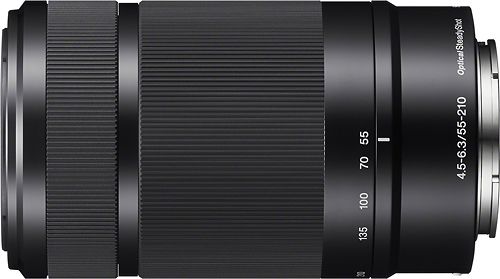 Sony 55-210mm f/4.5-6.3 Telephoto Lens for Most Alpha E-Mount Cameras Black SEL55210/B - Best Buy | Best Buy U.S.