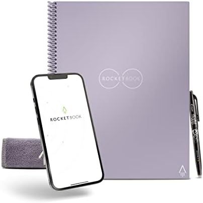 Rocketbook Smart Reusable Notebook - Lined Eco-Friendly Notebook with 1 Pilot Frixion Pen & 1 Mic... | Amazon (US)