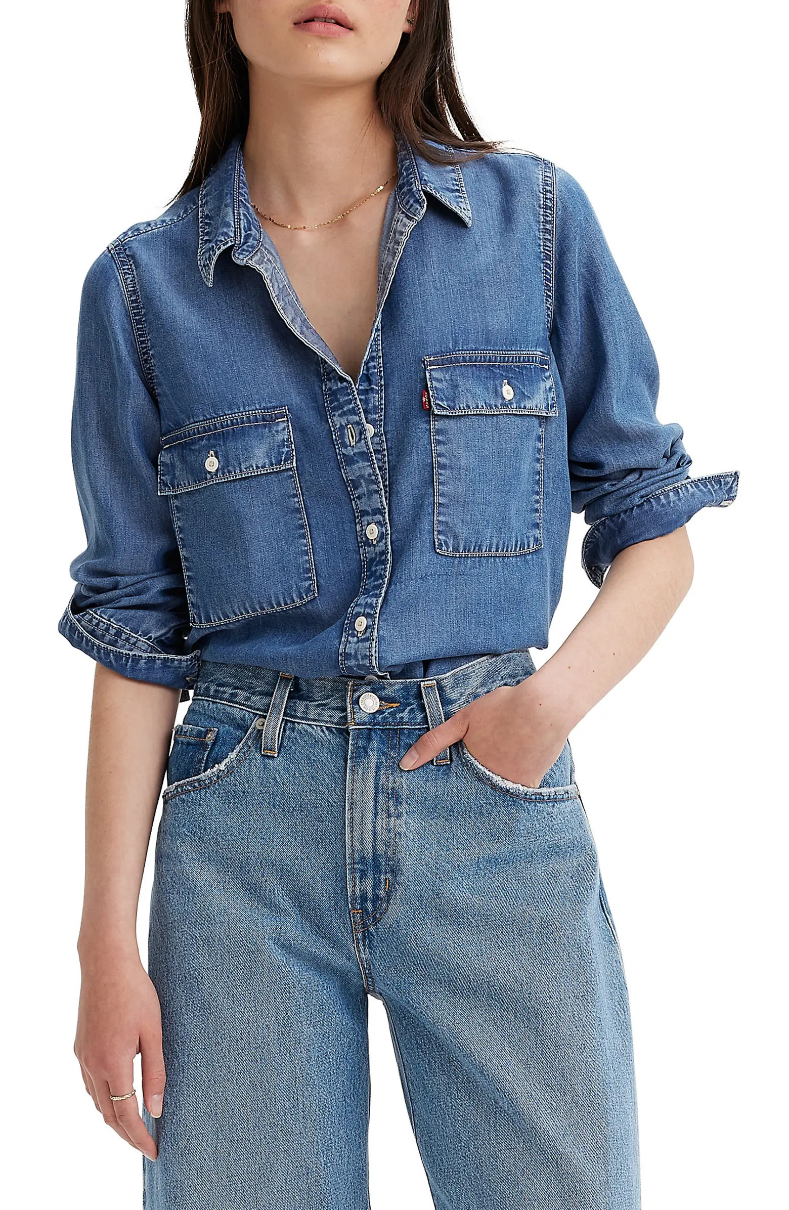 Doreen Denim Utility Shirt | Nordstrom