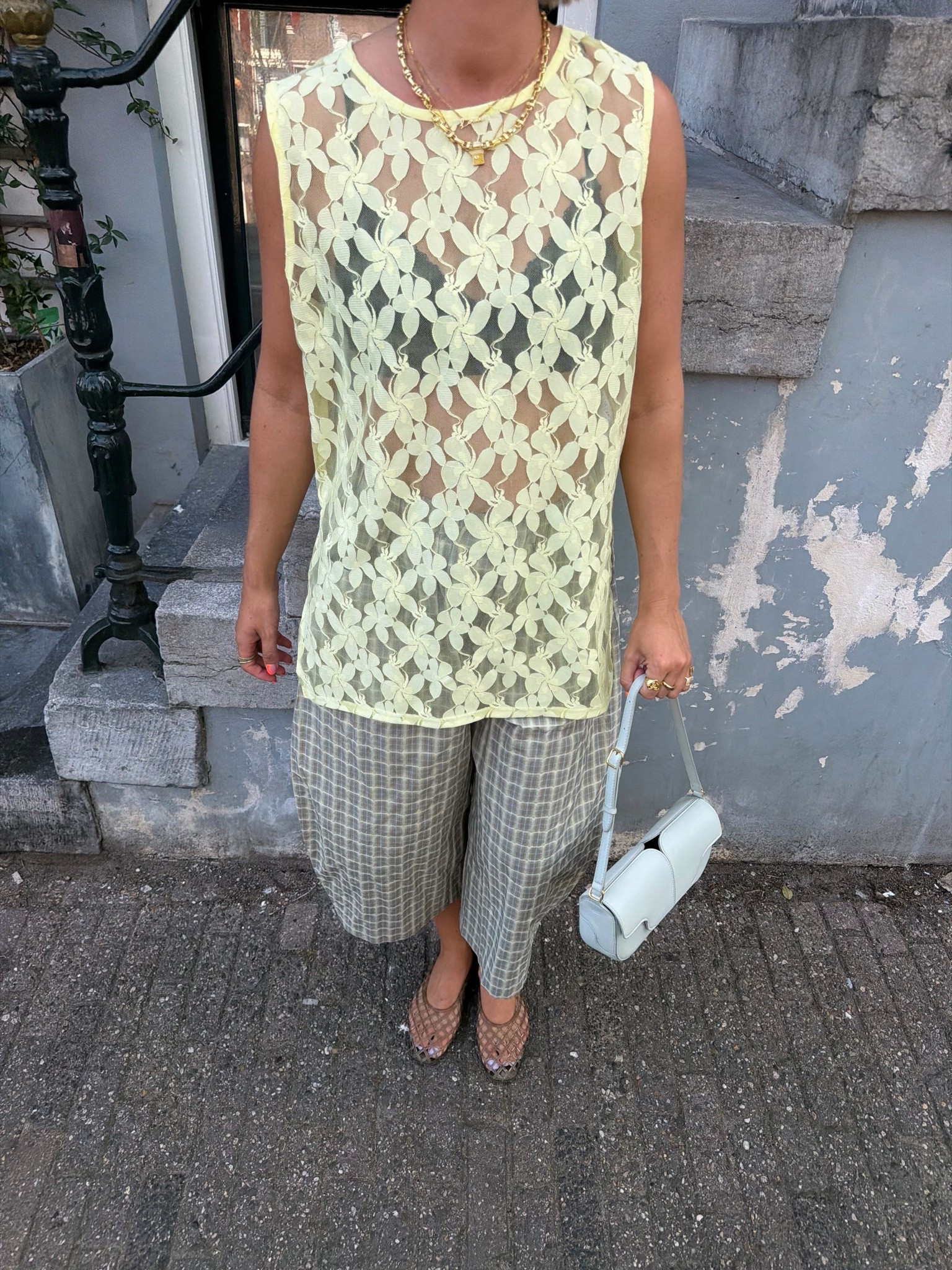 ASOS top size S

Trousers: Ulanka
Shoes: old H&M
Bag: polene

#LTKsummer #LTKstyletip