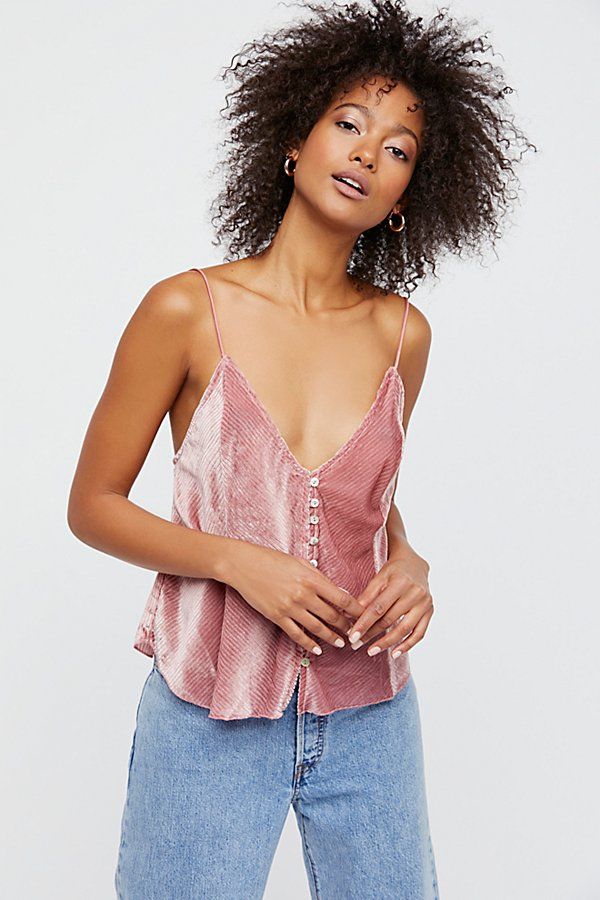Lovely Lines Velvet Cami by Intimately at Free People | Free People
