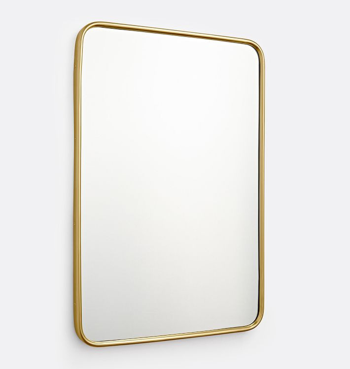 Rounded Rectangle Metal Framed Mirror | Rejuvenation