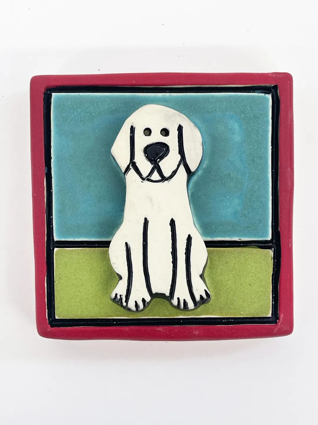 Clique Tile - Good Dog - Red Frame - Etsy | Etsy (US)