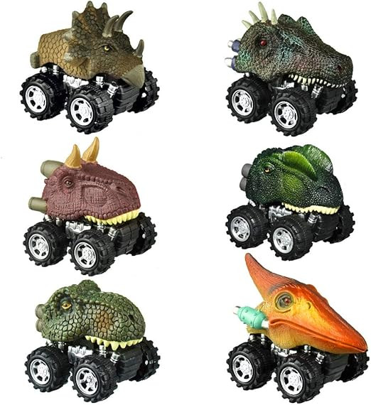 Dinosaur Toys for 3-6 Year Old Boys, Pull Back Dinosaur Cars for Kids Pull Back Vehicles Toys for... | Amazon (US)