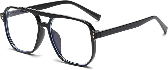 YAMEIZE Blue Light Blocking Glasses for Women Men Pilot Square Computer Screen Blue Light Filter ... | Amazon (UK)