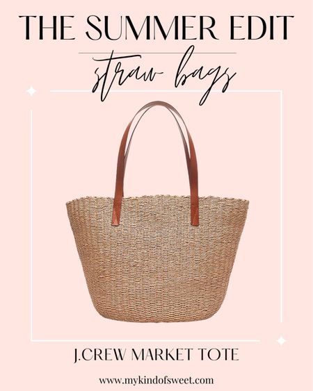  J.CREW WOVEN STRAW TOTE | I have this bag and it travels and has held up so well! I always get a lot of questions about it anytime it makes an appearance in my IG Stories.

#LTKsalealert #LTKstyletip #LTKitbag