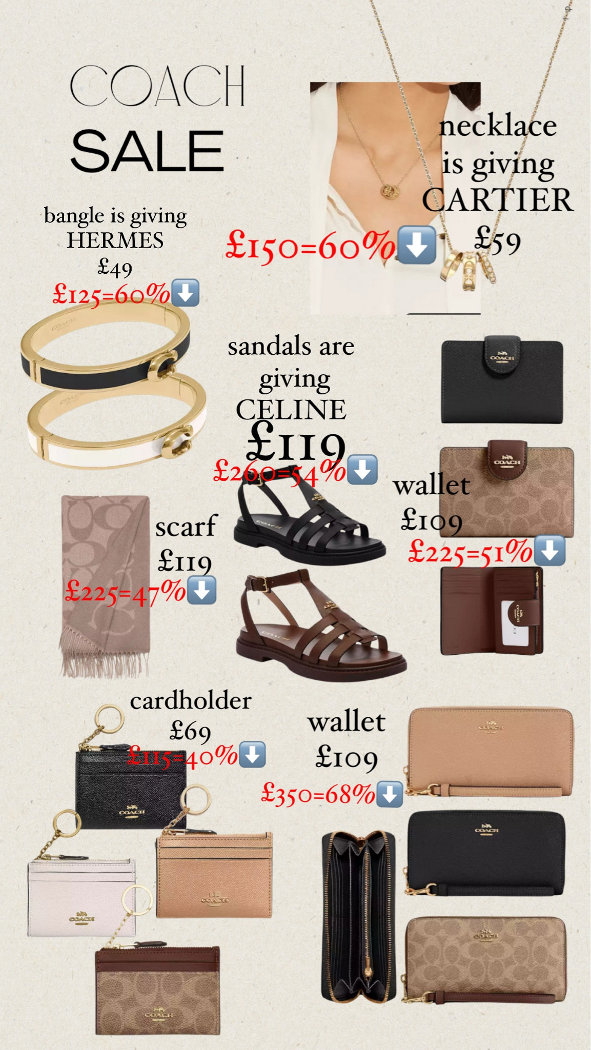 coach accessories sale, so many good alternatives for high end designer brands! 

#LTKFashionMonth 

#LTKgiftguide