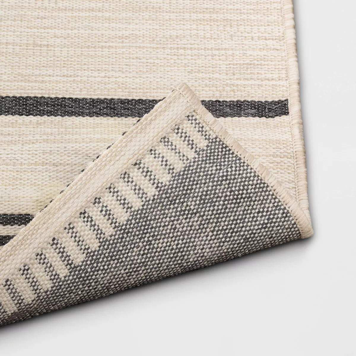 5' x 7' Outdoor Rug Multitier Bars Gray/Cream - Threshold™ | Target