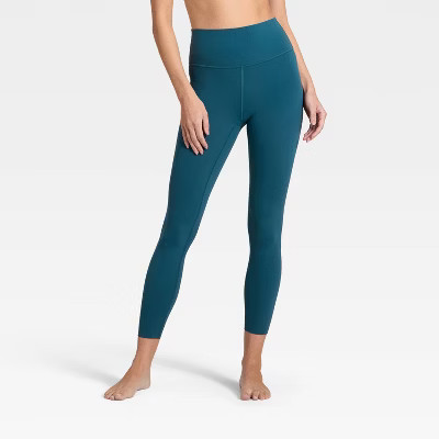 Women's Everyday Soft Ultra High-Rise 7/8 Leggings - All In Motion™ Blue L | Target
