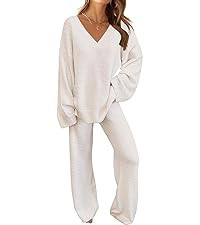 MEROKEETY Women's 2025 Fall Oversized Batwing Sleeve Lounge Sets Casual Top and Shorts 2 Piece Ou... | Amazon (US)
