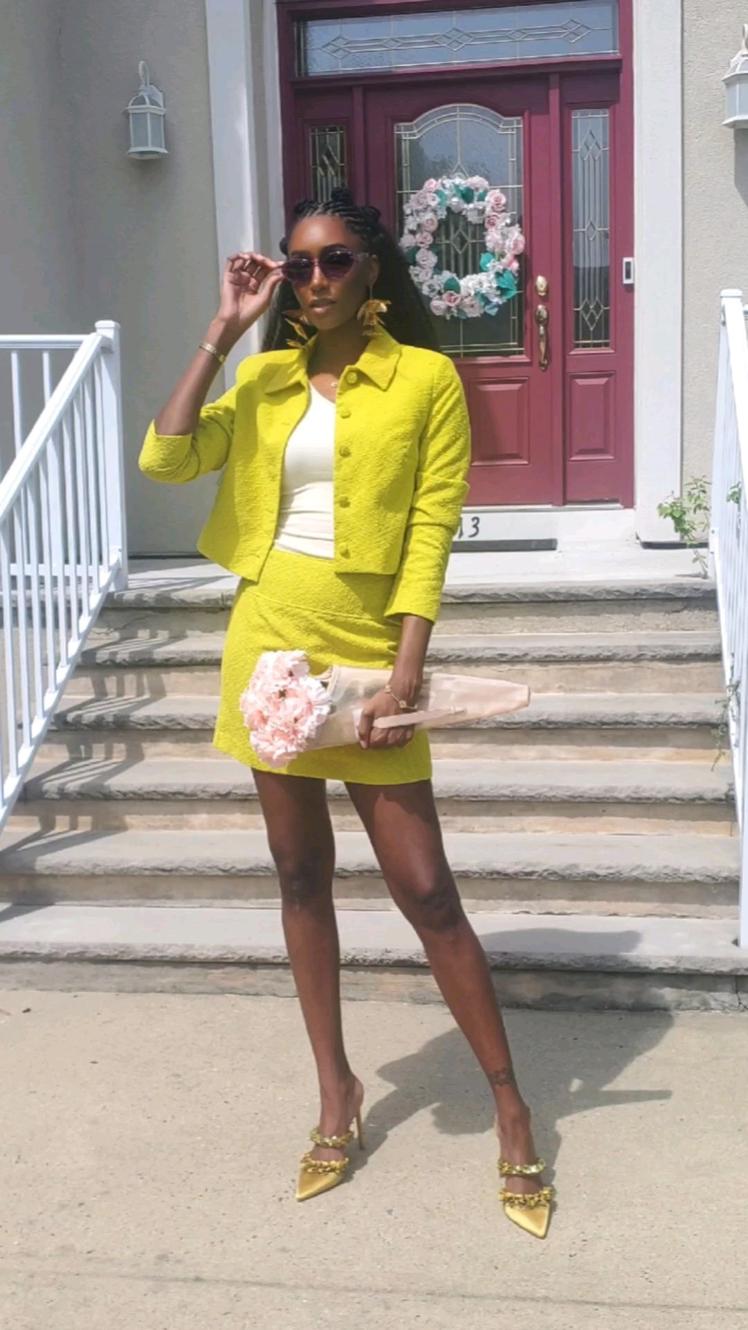 Spring Statement.The soft bouquet, bold color, and quiet luxury details made this one of my favorite looks of the season. I’ve linked everything you need to recreate the moment—from the structured set to the accessories that tied it all together.Shop the full look below & save this for your next event.#LTKStyle #TallGirlStyle #PowerDressing #SoftGlam #SpringOutfits #LTKSpring 

#LTKSeasonal #LTKStyleTip #LTKItBag