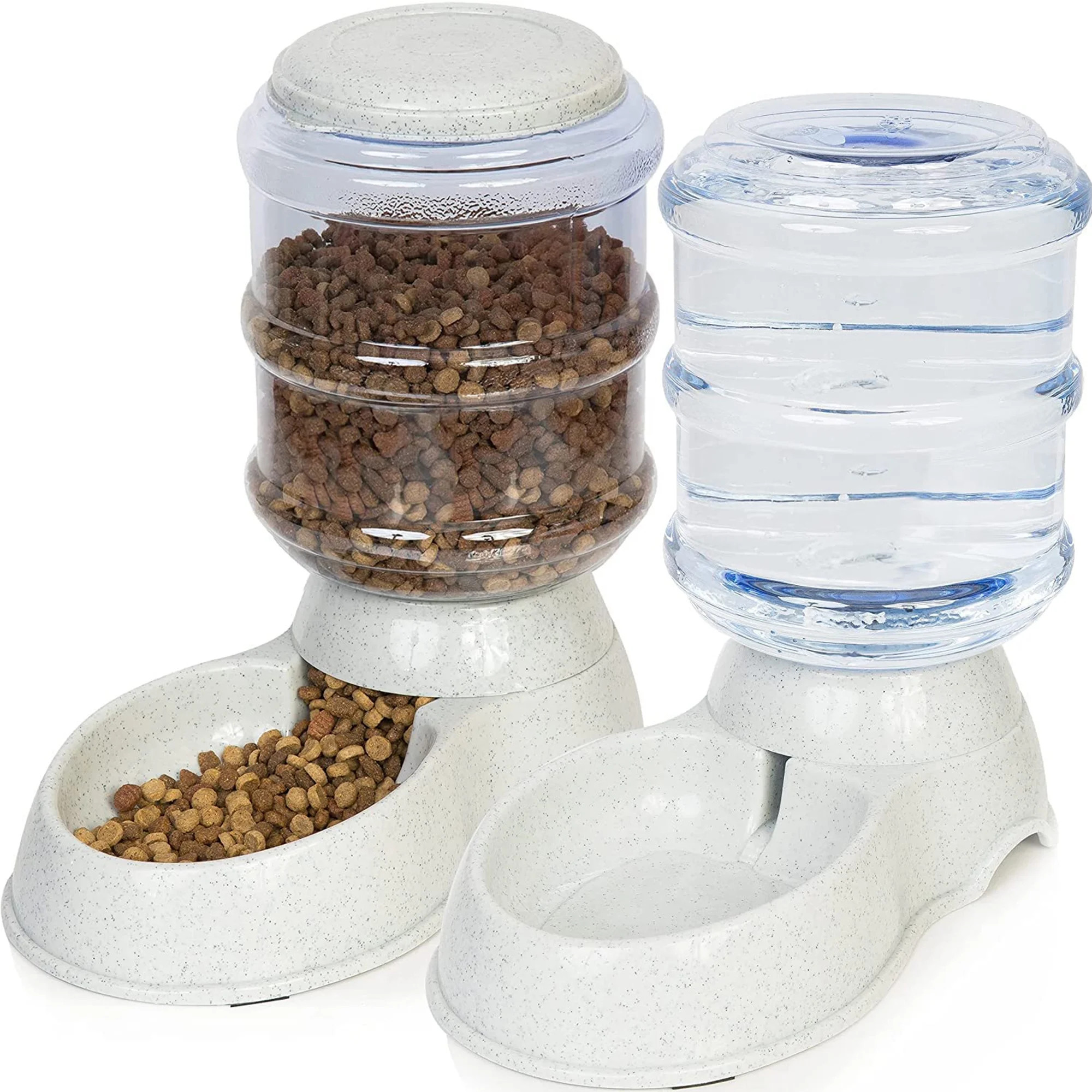 Zone Tech Gravity Pet Food Dispenser & Automatic Water Bowl Cat, Dog Accessories - Walmart.com | Walmart (US)