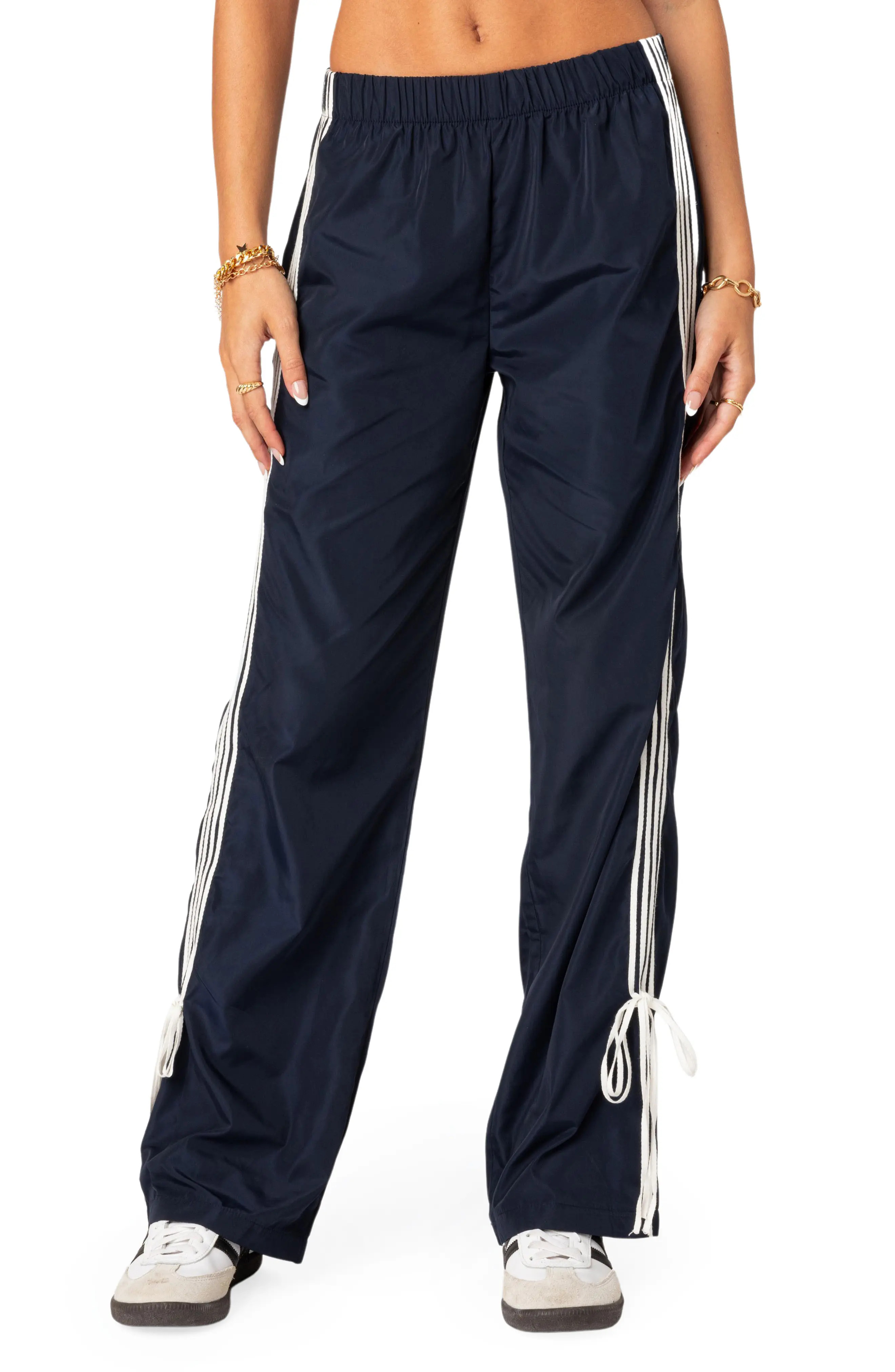 EDIKTED Remy Tie Detail Track Pants (Women) | Nordstrom | Nordstrom
