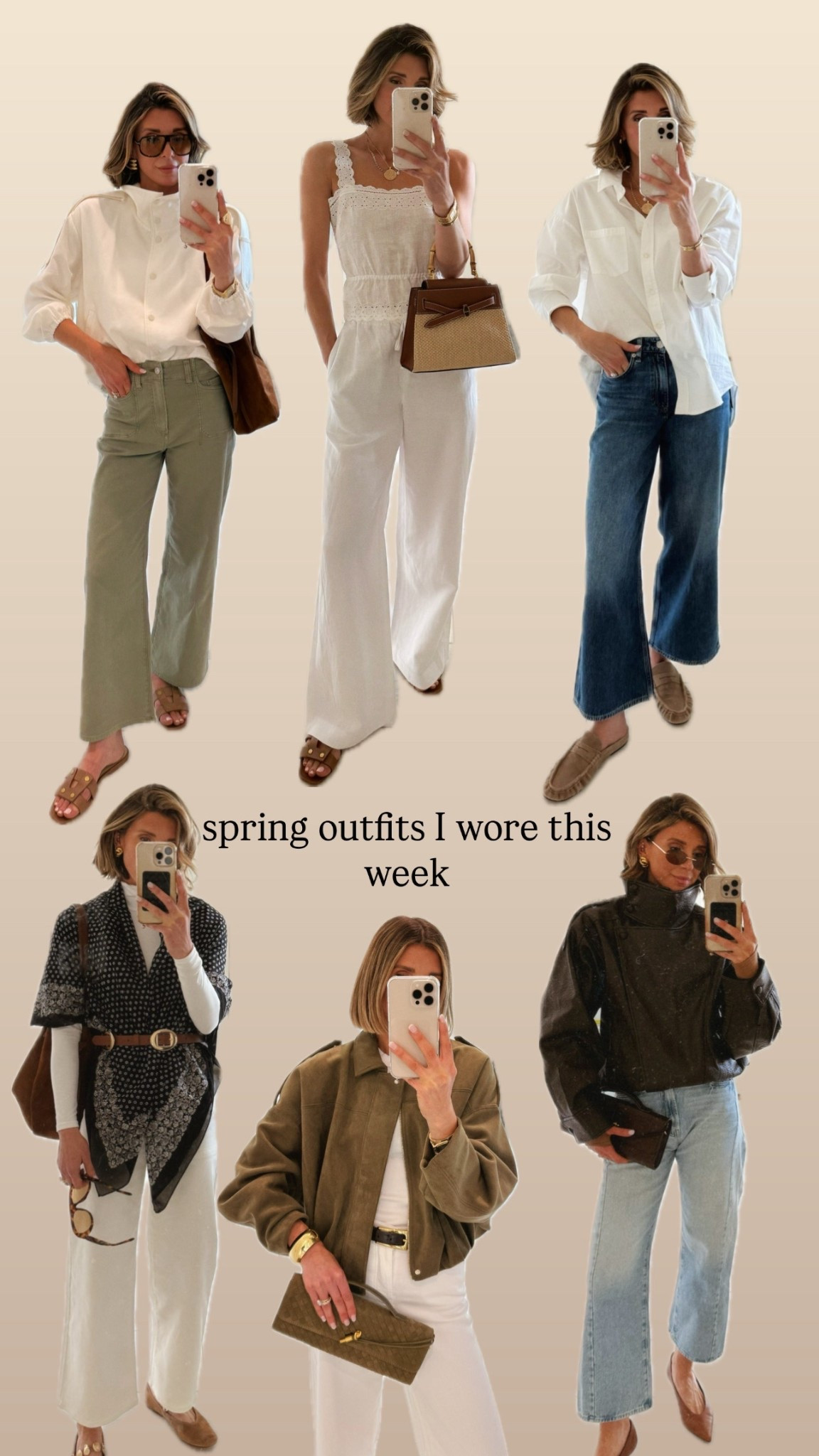 Spring outfits I'm wearing this week. 