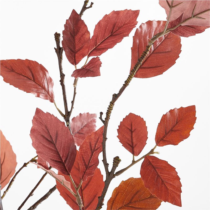 Faux Rust Leaf Branch 66" + Reviews | Crate and Barrel | Crate & Barrel